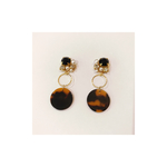 丸べっこうビジューピアス