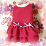 🐾フリースワンピース（red）