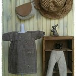 ブライスの洋服セット(茶)