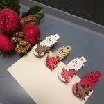 ＊雪だるまとツリーのクリスマスクリップ＊