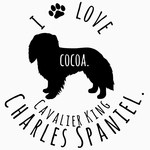 手描き風フォントがかわいい愛犬のお名前入りステッカー☆『キャバリア』☆ カーステッカー ☆ ペット ☆ ステッカー ☆ 名入れ 8