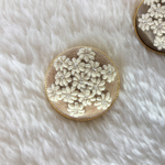 ご注文品 刺繍ブローチS レースフラワー