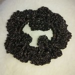 シュシュ(黒ラメ)