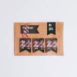 ▼▽▼SIMPLE!COOL!BLACK!FLAG!　日付シール*1月▼▽▼