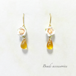 お花のピアス