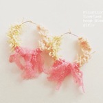  *fuwafuwa* ガーリーなピアス pink