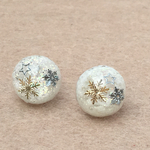 雪の結晶ピアス