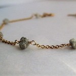 sugar diamond bracelet14Kgf（large piece）