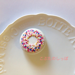 🌸花冠みたいな刺繍ブローチ  💕ピンク