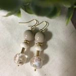 【再6♡】スノーホワイト×ヌーディ大ぶりピアス☆