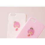 イチゴヘアの女の子 iPhoneケース