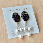 コットンパールが揺れるピアス/イヤリング
