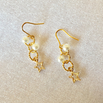 【クリスマス】トリプルリング スターピアス