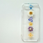 iPhone6、6s用 押し花のiPhoneケース  - as a child - SS mix BL