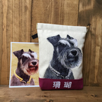 そ良ママ様オーダー品❤︎愛犬の両面刺繍ポーチL