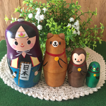 桃太郎御一行 マトリョーシカ☆彡４体セット