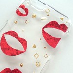 リップ模様のiPhoneケース  -ホログラム-