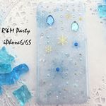 雪の結晶と氷柱のシャンデリア・スマホケース/iPhone6S/6専用