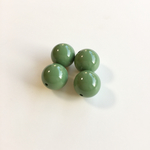 アクリルビーズ ウグイス色 14mm 4個入り