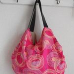 くしゅタックBAG♪バニランバウムピンク本革持ち手
