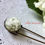 ボタニカル♡押し花ストールピン…クリスマス