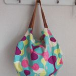 くしゅタックBAG♪バニラン北欧風グリーン本革持手
