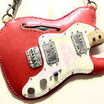 本革ギター型パスケース(Fenderテレキャス・シンラインモデル)