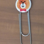 くま クリップ 大 D くるみボタン アニマル 300円 ギフト 包装 プレゼント