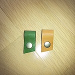 革 ヌメ コード イヤホン ホルダー クリップ 2個セット