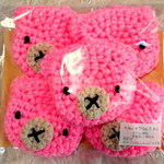 M様オーダー品☆ピンクのくまちゃんアクリルたわし5個セット