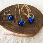 【人気】星 ピアス&ネックレスセット 14kgf