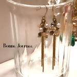 ゆれるチェーン&ちびつぶピアス
