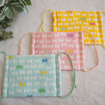 【送料無料】こどもマスク３枚セット＊リボン×ちょうちょ①