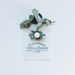 petit marguerite earring カーキブルー