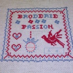 クロスステッチ完成品☆Ｂｒｏｄｅｒｉｅ　Ｐａｓｓｉｏｎ‐ブロドリーパッシォン‐☆