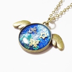☆ちび天使のネックレス～妖精＆蝶～宇宙塗りレジン～☆