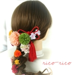 桜🌸入ってます♥和婚・成人式に！rico-rico髪飾り*13点セット