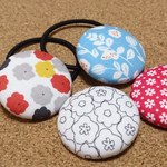 北欧風柄の色々ヘアゴム（花） お好み2個セット