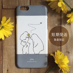 短期発送＊シロクマときいろい花冠 iPhoneケース