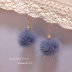 grayファー luxury ピアス