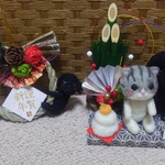 ＊のんの   様　オーダー商品 お正月　ねこちゃん＆ラブラ置物他　全2点＊