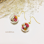 ほかほか色のかすみ草ピアス/イヤリング