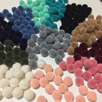30個☆15mmポンポンアソート☆お試しに☆毛糸☆ピアス☆イヤリング