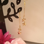 ２つの星ピアス