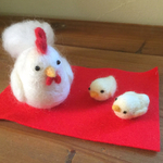 酉年🐓   にわとりの親子