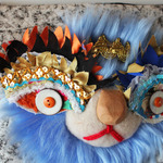 <再入荷!>Lion clutch/blue