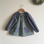 スモック  ＊  入園グッズ  サイズ100〜110 stripe