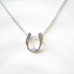 New Horse Shoe Silver Necklase