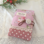 たっぷり収納カードケース☆かわいいピンクお花☆20p＋2枚
