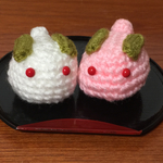 【再販4】雪うさぎと桜うさぎのなかよしセット